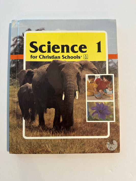 Science 1 BJU Press Student Text  Pre-Owned 1st Grade Science Textbooks