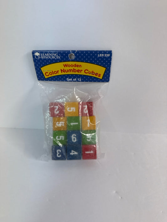 Color Number Cubes Learning Resources Pre-Owned Elementary Miscellaneous