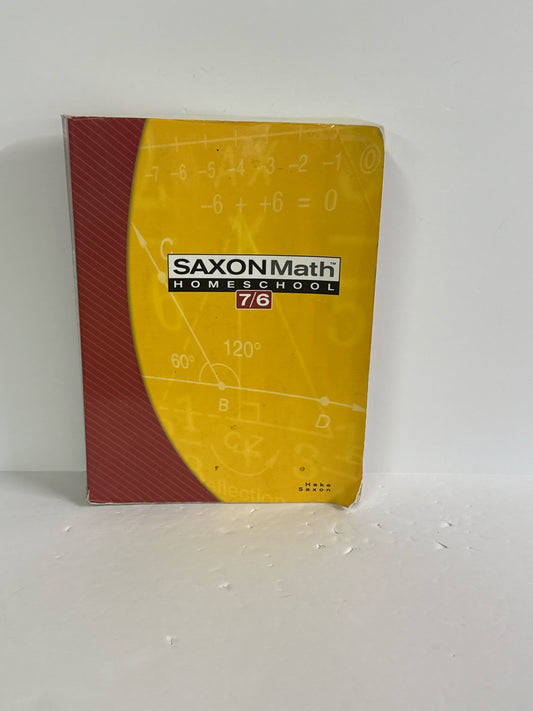 Math 76 Saxon Student Book Pre-Owned Hake 6th Grade Mathematics Textbooks