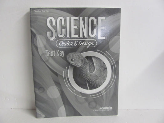 Order & Design Abeka Test Key Pre-Owned 7th Grade Science Textbooks