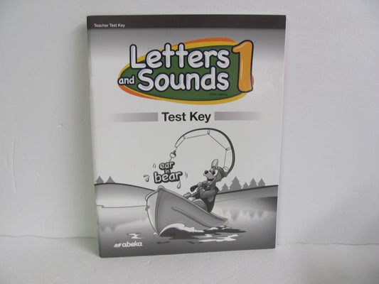 Letters and Sounds 1 Abeka Test Key Pre-Owned 1st Grade Language Textbooks