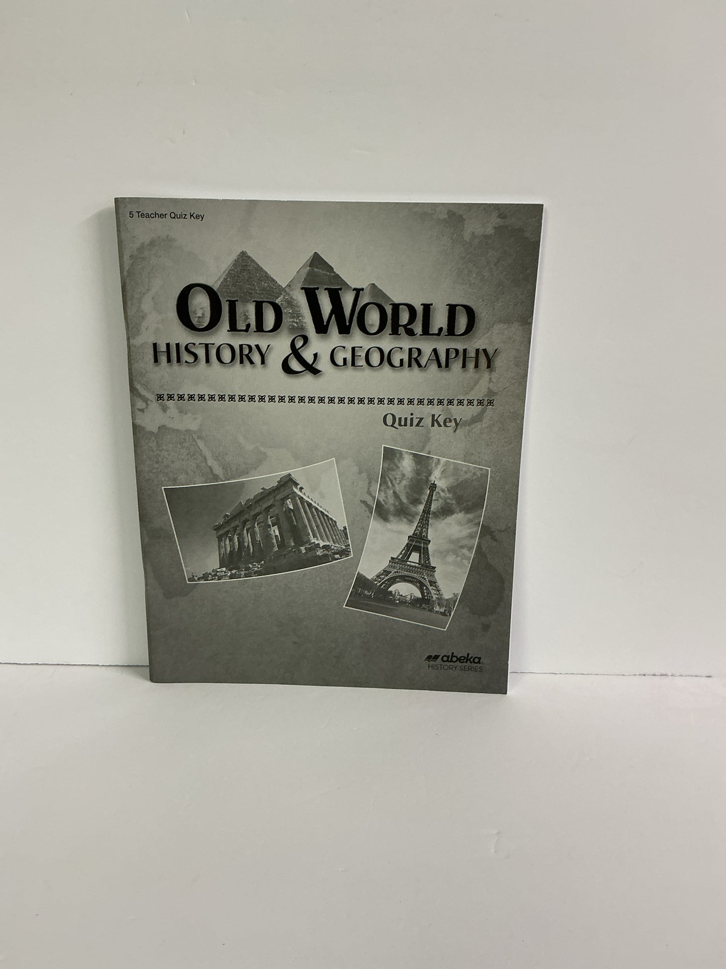 Old World History & Geography Abeka Quiz Key Pre-Owned History Textbooks