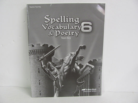 Spelling Vocabulary & Poetry Abeka Test Key Pre-Owned Spelling/Vocabulary Books