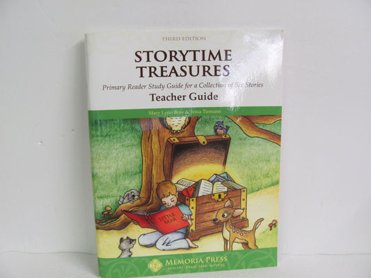 StoryTime Treasures Memoria Press Teacher Guide  Pre-Owned Reading Textbooks