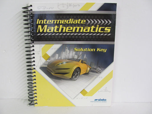Intermediate Mathematics Abeka Solution Key Pre-Owned Mathematics Textbooks