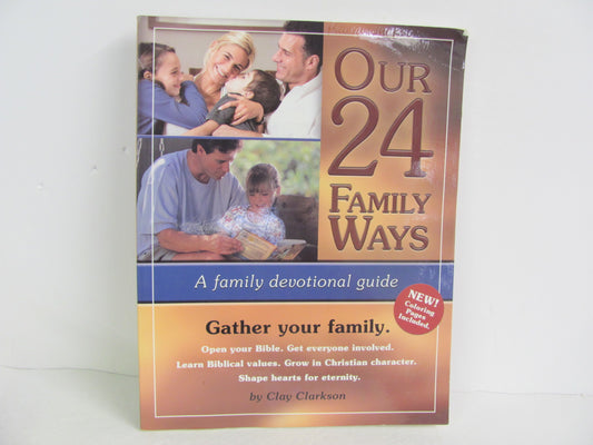 Our 24 Family Ways Whole Heart Pre-Owned Clarkson Family/Parenting Books
