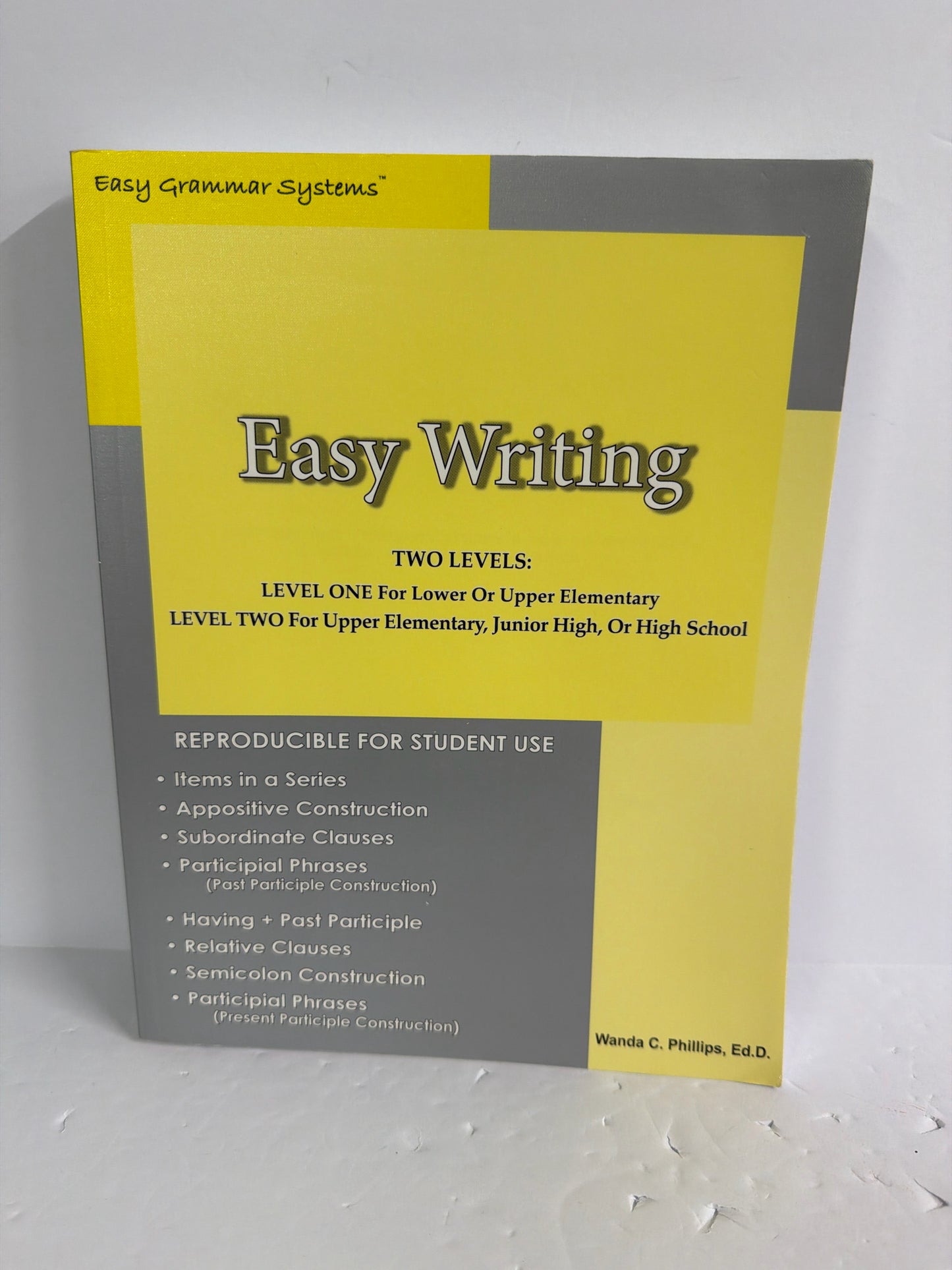Easy Writing Easy Grammar Student Book Pre-Owned 8th Grade Language Textbooks