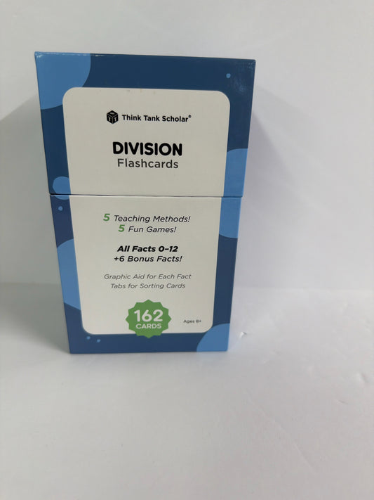 Division Flashcards Think Tank Scholar Pre-Owned Elementary Manipulatives