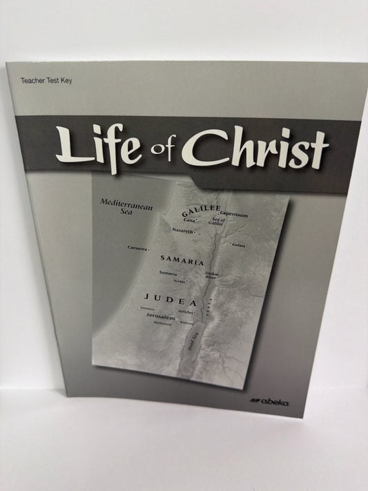 Life of Christ Abeka Test Key Pre-Owned 7th Grade Bible Textbooks