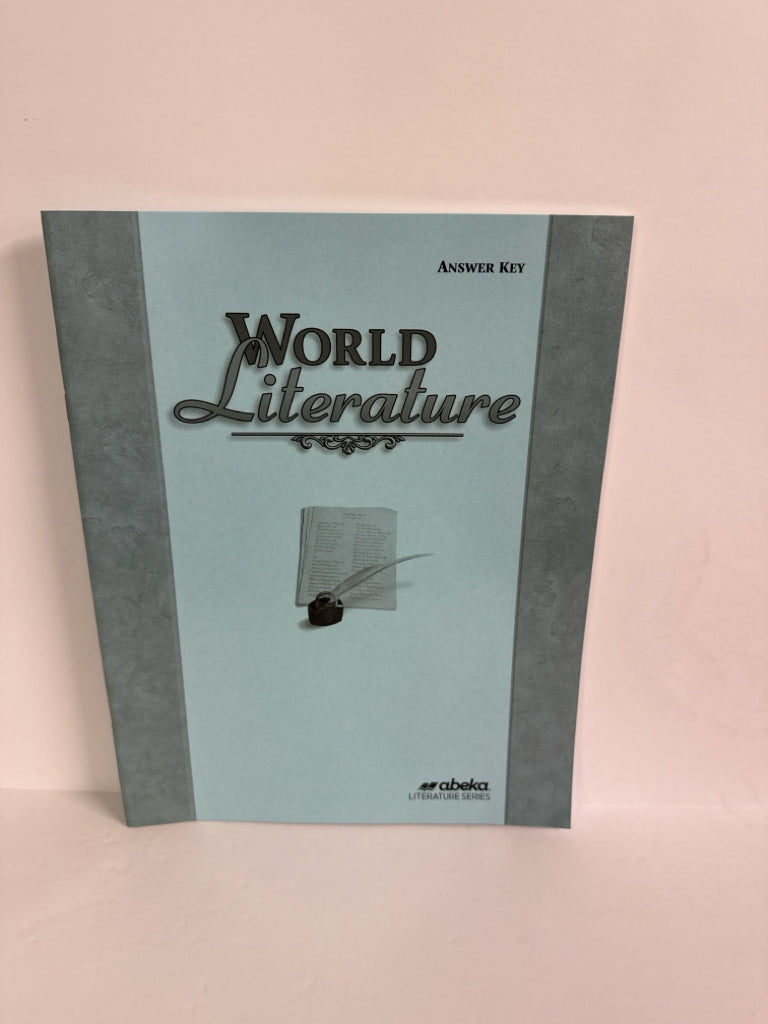 World Literature Abeka Answer Key  Pre-Owned 10th Grade Language Textbooks