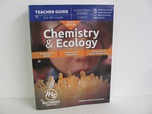 Chemistry & Ecology Master Books Teacher Guide  Pre-Owned Science Textbooks