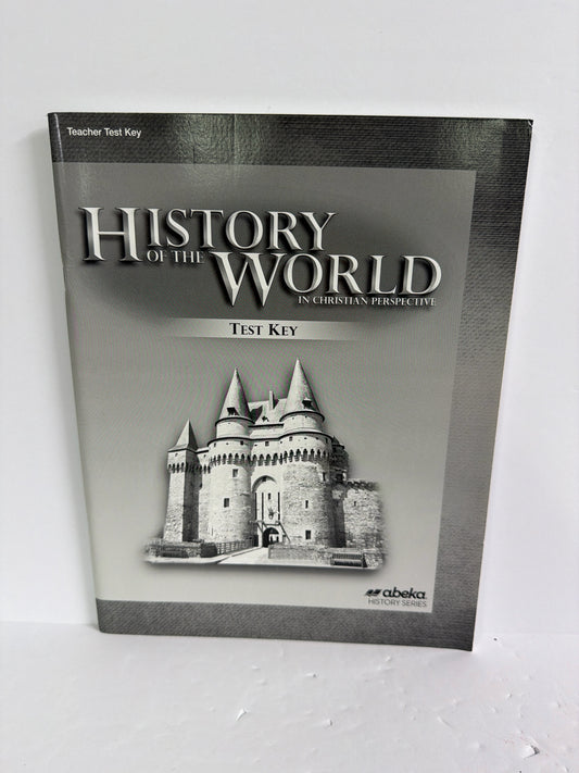 History of the World Abeka Teacher Test Key Pre-Owned Math, History & Science