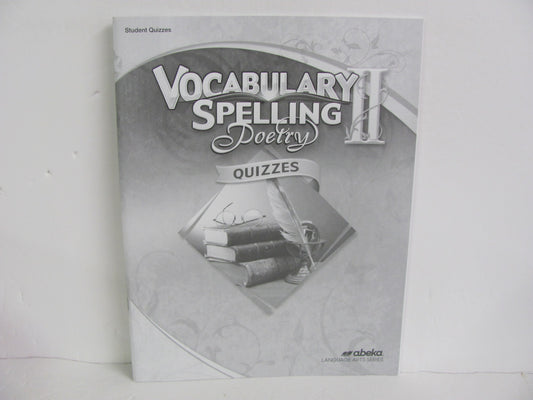 Vocabulary Spelling Poetry II Abeka Quizzes Pre-Owned Spelling/Vocabulary Books