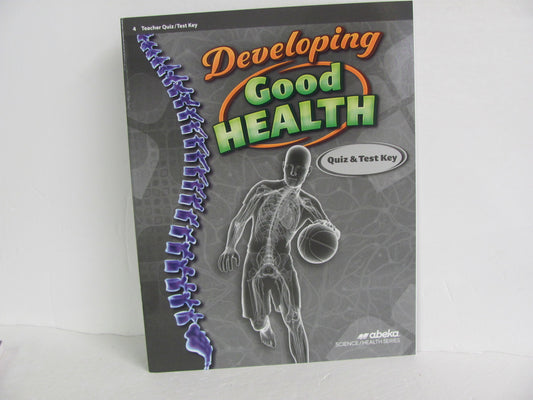 Developing Good Health Abeka Quiz/Test Key  Pre-Owned 4th Grade Health Books