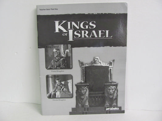 Kings of Israel Abeka Quiz/Test Key  Pre-Owned 9th Grade Bible Textbooks