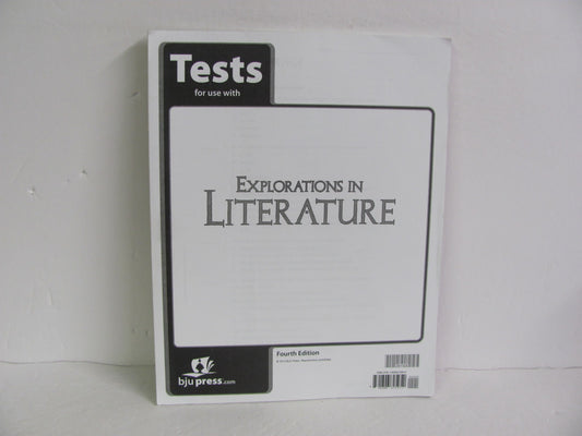 Explorations in Literature BJU Press Tests  Pre-Owned Reading Textbooks