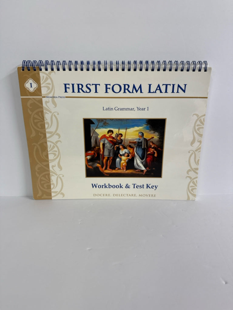 First Form Latin Memoria Press Workbook Key Pre-Owned Memoria Press