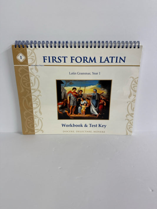 First Form Latin Memoria Press Workbook Key Pre-Owned Memoria Press