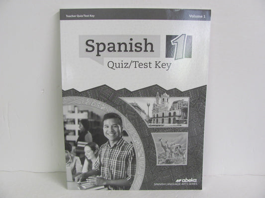 Spanish 1 Volume 1 Abeka Quiz/Test Key  Pre-Owned High School Spanish Books