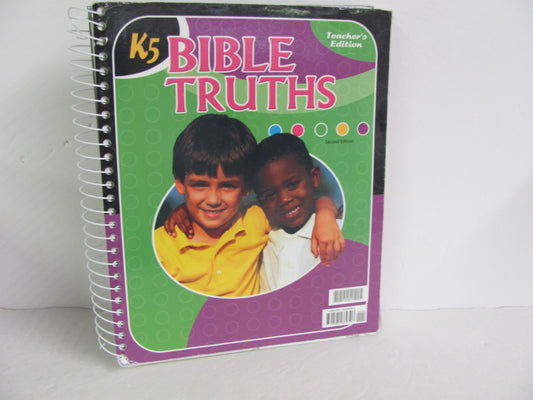 Bible Truths K5 BJU Press Teacher Edition  Pre-Owned Bible Textbooks