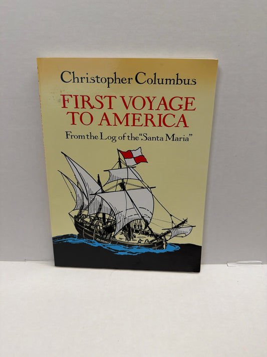 First Voyage to America Dover Pre-Owned Upper Elementary American History Books