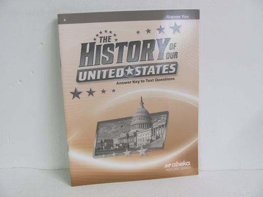 The History of Our United States Abeka Answer Key  Pre-Owned History Textbooks
