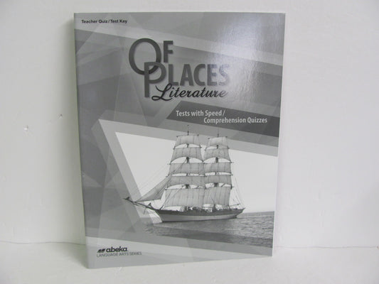 Of Places Literature Abeka Quiz/Test Key  Pre-Owned 8th Grade Reading Textbooks