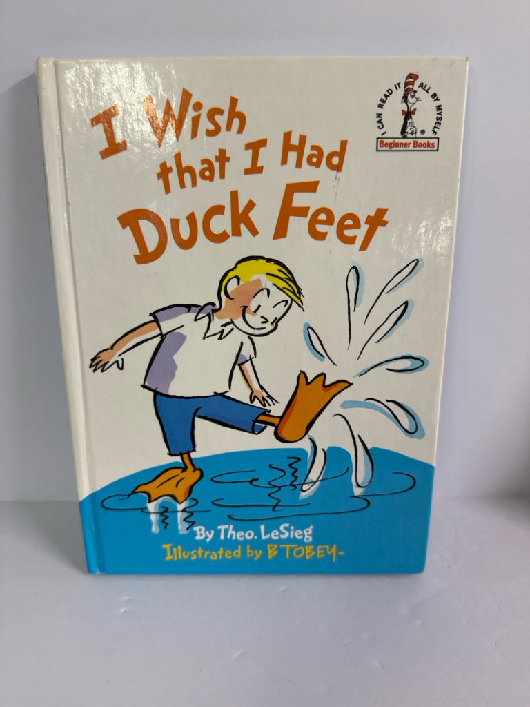 I Wish that I Had Duck Feet Theo LeSieg Random House Hardback Books