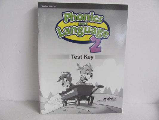 Phonics and Language Abeka Test Key Pre-Owned 2nd Grade Language Textbooks