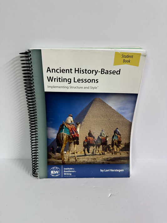 Ancient History Based Writing IEW Student Book Pre-Owned IEW Writing Books