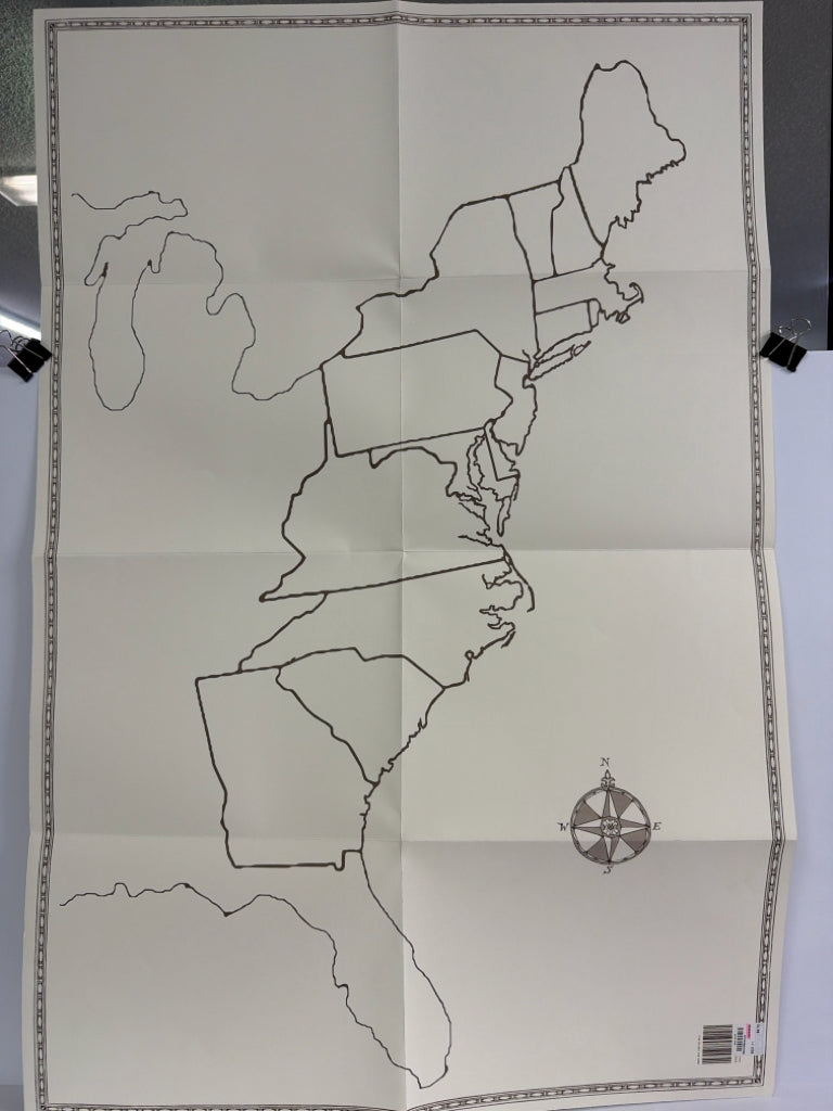 50 States Map Beautiful Feet Pre-Owned Miscellaneous