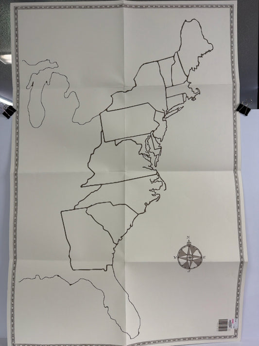 50 States Map Beautiful Feet Pre-Owned Miscellaneous