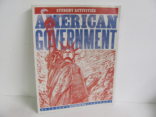 American Government BJU Press Activity Book  Pre-Owned History Textbooks