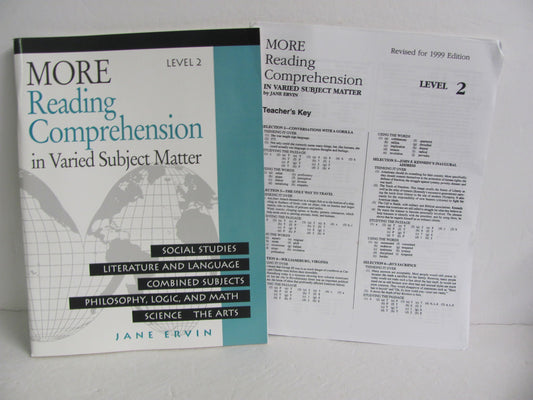 More Reading Comprehension Lvl 2 EPS Set  Pre-Owned Ervin Reading Textbooks