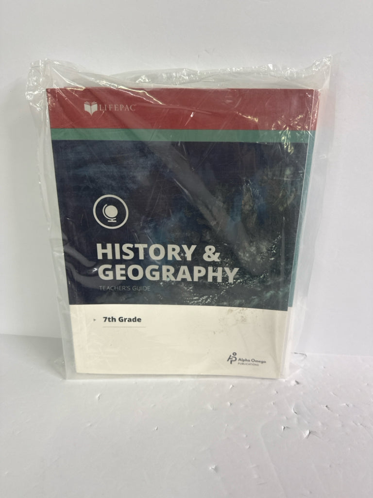 History & Geography Alpha Omega Set  Pre-Owned 7th Grade History Textbooks