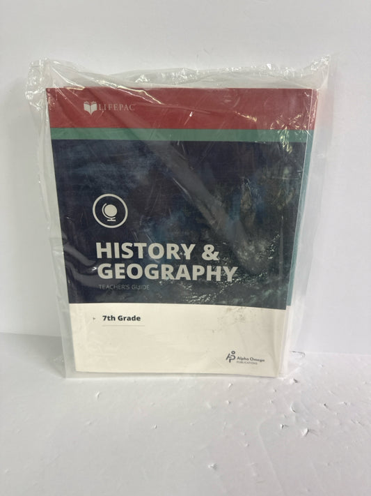 History & Geography Alpha Omega Set  Pre-Owned 7th Grade History Textbooks