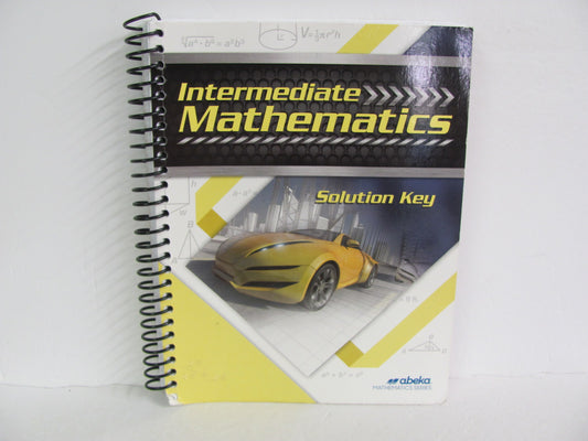 Intermediate Mathematics Abeka Solution Key Pre-Owned Mathematics Textbooks