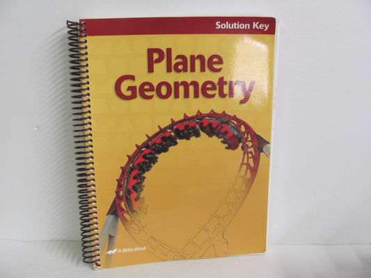 Plane Geometry Abeka Solution Key Pre-Owned 11th Grade Mathematics Textbooks