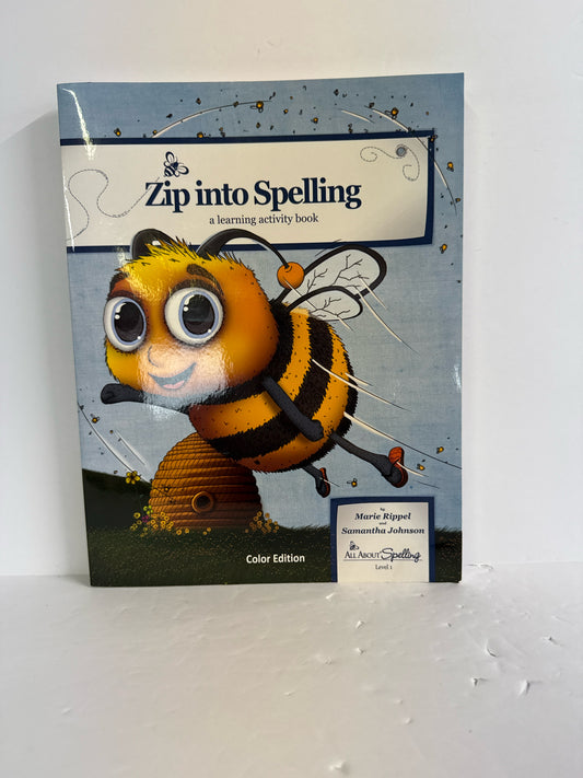 Zip into Spelling All About Learning Activity Book  Pre-Owned Language Textbooks