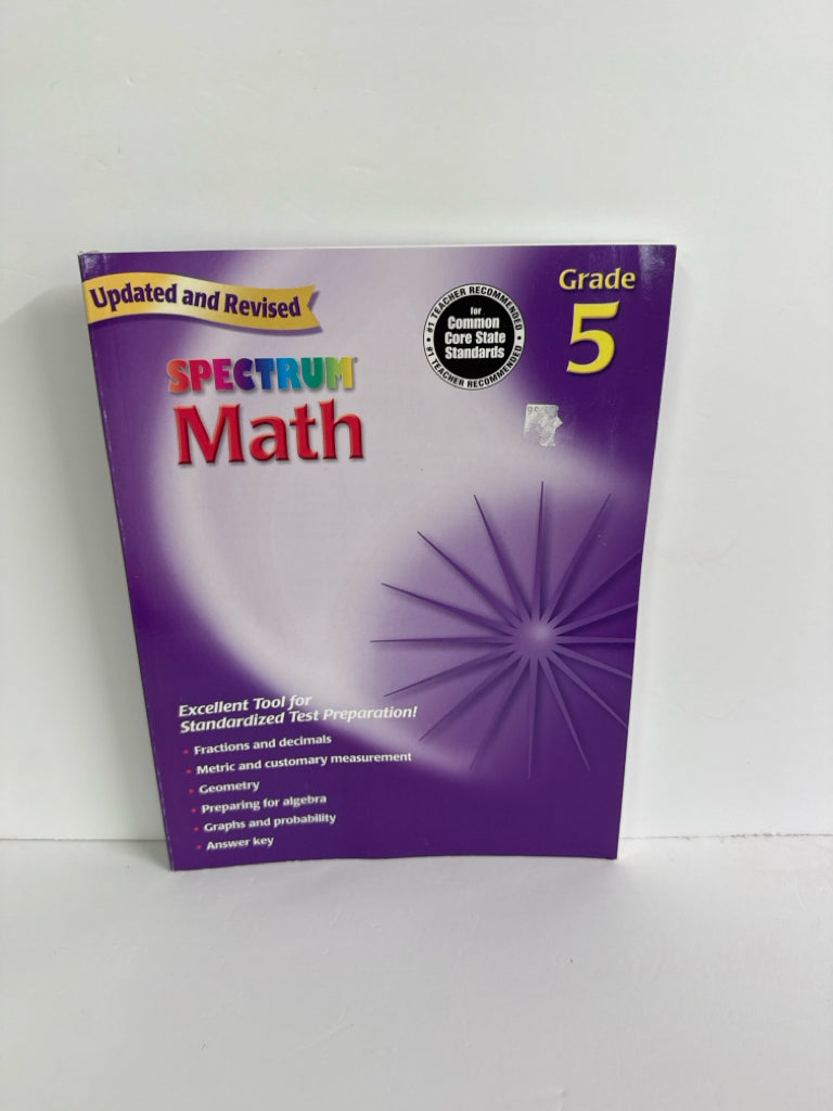 Spectrum Math Carson Dellosa Student Workbook Pre-Owned Mathematics Textbooks