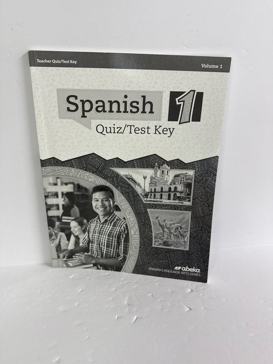 Spanish 1 Volume 1 Abeka Quiz/Test Key  Pre-Owned High School Spanish