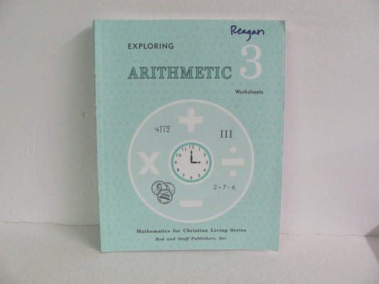 Arithmetic 3 Rod & Staff Workbook  Pre-Owned 3rd Grade Mathematics Textbooks
