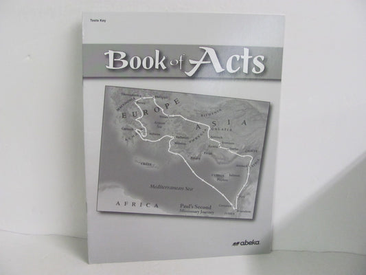 Book of Acts Abeka Test Key Pre-Owned 8th Grade Bible Textbooks
