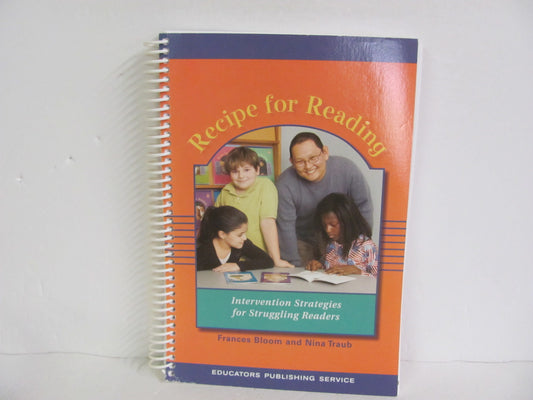 Recipe for Reading EPS Teacher Manual  Pre-Owned Bloom Reading Textbooks