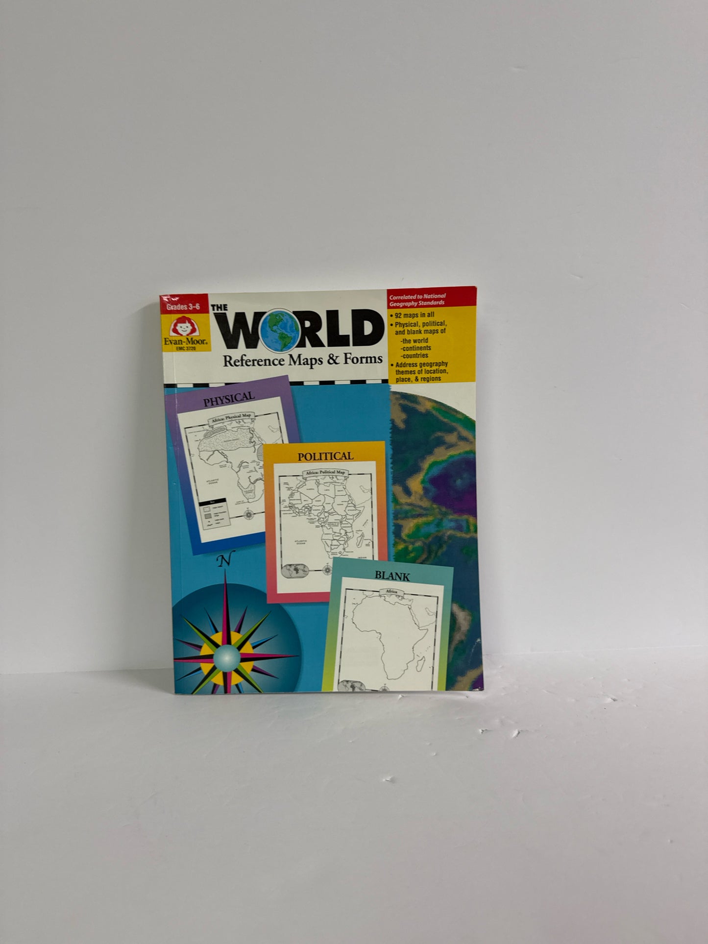 The World Reference Maps & Forms Evan-Moor Student Book Pre-Owned Geography