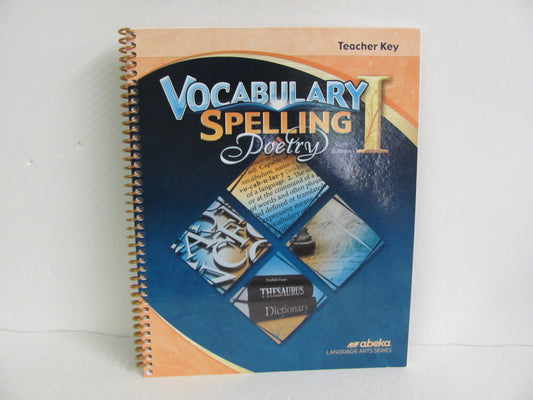Vocabulary Spelling Poetry I Abeka 7th Grade Spelling/Vocabulary Books