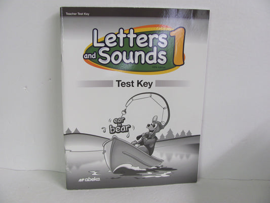 Letters and Sounds 1 Abeka Test Key Pre-Owned 1st Grade Language Textbooks