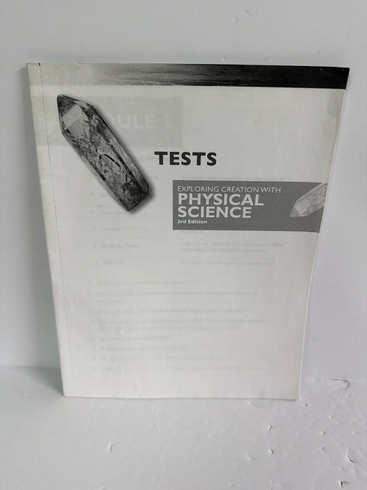 Exploring Creation with Physical Sc Apologia Tests  Pre-Owned Science Textbooks