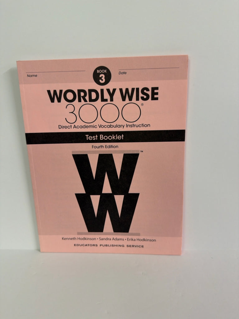 Wordly Wise 3000 Educators Publishing Service Elementary Language Textbooks