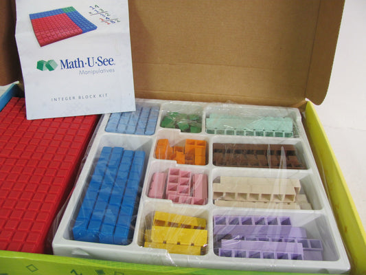 Integer Block Kit Math U See In Box Pre-Owned Demme Mathematics Textbooks